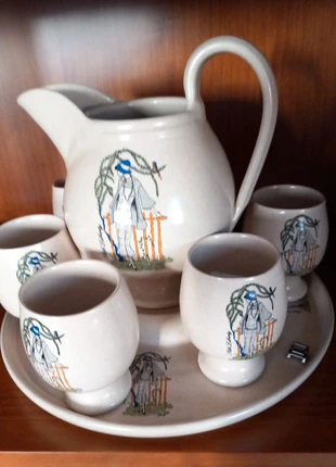 Bellissimo servizio vintage ceramica siciliana dipinto a mano, marca: Vintage Bazaar, estado: Nuevo sin etiquetas, 65,00 €, 68,95 € Protección al comprador incluida