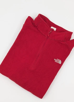 Pile uomo The North Face rosso XL poliestere 100% inserti grigi logo bianco, marca: The North Face, estado: Muito bom, tamanho: XL, €49.90, €53.10 inclui Proteção do Comprador