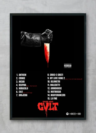 Poster CVLT - salmo e noyz, marque: Cvlt, état: Neuf sans étiquette, 13,00 €, 14,35 € Protection acheteurs incluse