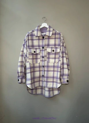 Chemise vintage lila à carreaux style surchemise S très bon état, brand: Bershka, condition: Very good, size: S / 36 / 8, €10.00, €11.20 includes Buyer Protection