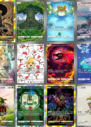 Set Premium Zelda Série 2 – 12 cartes custom holographiques – Collection 2025, marque: Collection, état: Neuf avec étiquette, 29,90 €, 32,10 € Protection acheteurs incluse