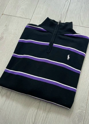 Pull half zip Ralph Lauren Homme XL Noir/Violet col montant logo brodé, marca: Ralph Lauren, estado: Muy bueno, tamaño: XL, 45,00 €, 47,95 € Protección al comprador incluida