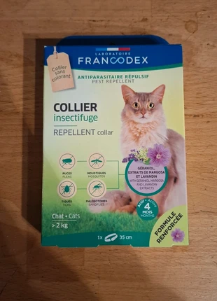 Insectifuge chat, marque: francodex, état: Neuf avec étiquette, 5,00 €, 5,95 € Protection acheteurs incluse