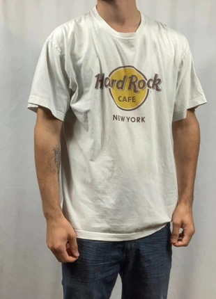 T-shirt Hard Rock Café New York taille XL, marca: Hard Rock Café, estado: Satisfatório, tamanho: XL, €6.99, €8.04 inclui Proteção do Comprador Pro