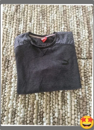 Sweat Puma gris style sport – Taille L, marque: Puma, état: Très bon état, taille: L / 40 / 12, 12,00 €, 13,30 € Protection acheteurs incluse