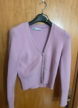 Cardigan rosa con bottoncini Swarowski, marque: Zara, état: Très bon état, taille: M / 38 / 10, 6,00 €, 7,00 € Protection acheteurs incluse