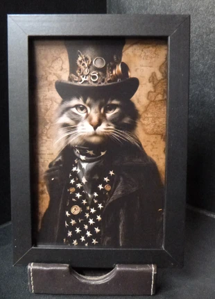 Cadre 10x15cm Anthropomorphisme Chat humanisé cabinet de curiosité, brand: Curiosité, condition: Very good, €2.99, €3.84 includes Buyer Protection