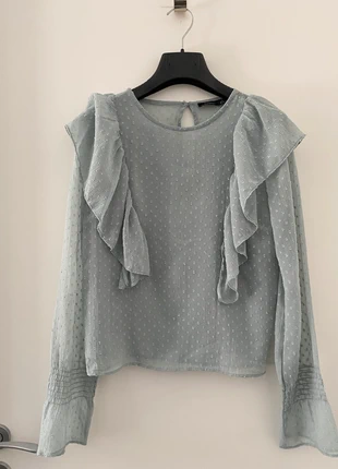 Blouse Bohème verte pistache., marke: Bershka, zustand: Sehr gut, größe: S / 36 / 8, 6,00 €, 7,00 € inklusive Vinted-Käuferschutz