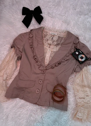 Vintage Blazer, merk: Jennyfer, staat: Heel goed, maat: M / 38 / 10, € 18,00, € 19,60 inclusief Kopersbescherming