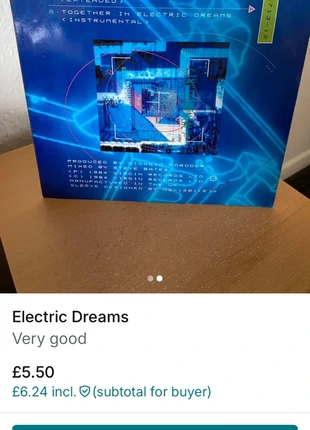 Electric Dreams, condition: Very good, £6.00, £7.00 includes Buyer Protection