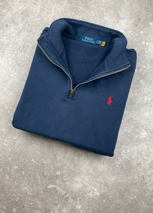 Pull Half Zip Ralph Lauren bleu marine pour homme taille L, merk: Ralph Lauren, staat: Heel goed, maat: L, € 89,90, € 95,10 inclusief Kopersbescherming
