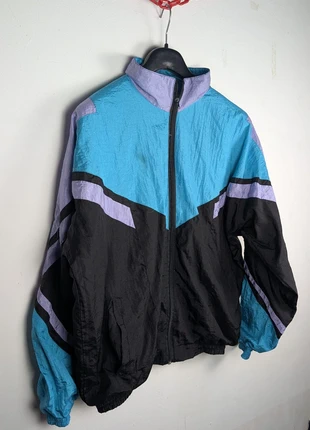 giacca antivento da donna zzurro, lilla e nera Tg. XL, marque: Vintage Dressing, état: Neuf sans étiquette, taille: XL / 42 / 14, 23,00 €, 24,85 € Protection acheteurs incluse