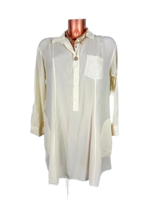 Magnifique robe chemise beige crème, marke: Faith Connexion, zustand: Sehr gut, größe: M / 38 / 10, 60,00 €, 63,70 € inklusive Vinted-Käuferschutz