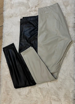Set of 2 Faux Leather Leggings • H&M • Size S • Black & Beige, marque: H&M, état: Très bon état, taille: S / 36 / 8, 14,85 €, 16,29 € Protection acheteurs incluse