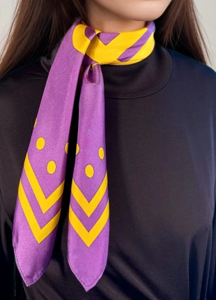 Carré de soie 66 cm – B’en, Roseau | Collection Maya Pop | AKÅSA Biarritz, marque: AKASABiarritz, état: Neuf sans étiquette, 59,90 €, 63,60 € Protection acheteurs (Pro) incluse