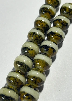 A523, Lot de 15 perles verre 10mm, estado: Novo sem etiquetas, €2.20, €3.01 inclui Proteção do Comprador Pro