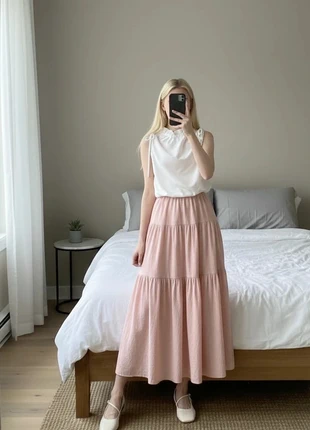 Jupe longue rose, marca: Ophelia, estado: Novo sem etiquetas, tamanho: S / 36 / 8, €18.00, €19.60 inclui Proteção do Comprador