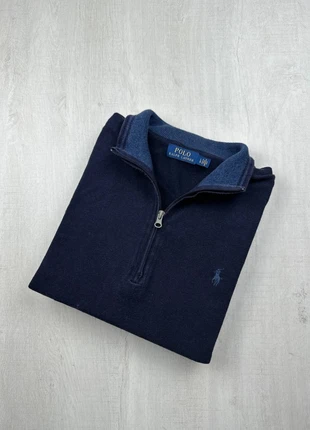 Pull col camionneur zippé Ralph Lauren bleu marine coton logo ton sur ton brodé L homme, marque: Ralph Lauren, état: Très bon état, taille: L, 62,00 €, 65,80 € Protection acheteurs (Pro) incluse