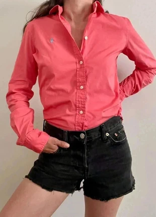 Chemise Ralph Lauren rose corail logo brodé Taille 6 XS / S, marque: Ralph Lauren, état: Neuf sans étiquette, taille: XS / 34 / 6, 42,00 €, 44,80 € Protection acheteurs incluse