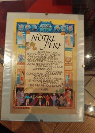Tableau d'affichage mural prière vitré, brand: chrétien, condition: Very good, size: One size, €6.00, €7.00 includes Buyer Protection
