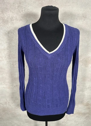 Pull Maille Torsadée Cable Knit Vintage Arizona bleu violet texturé taille M, brand: Vintage Dressing, condition: Very good, size: M / 38 / 10, €12.00, €13.30 includes Buyer Protection Pro