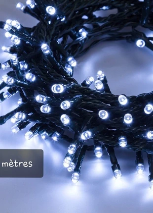 Guirlande lumineuse 18m de Noël blanc froid, marque: Eminza, état: Très bon état, 10,00 €, 11,20 € Protection acheteurs incluse
