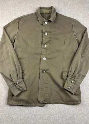 VW27 Veste de travail manche longue vintage kaki marron taille m homme, brand: Vintage Dressing, condition: Very good, size: M, €12.99, €14.34 includes Buyer Protection