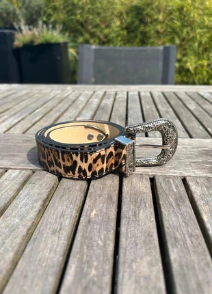Vintage western léopard print Belt, marque: CHROME, état: Neuf sans étiquette, taille: 100 cm, 15,00 €, 16,45 € Protection acheteurs incluse