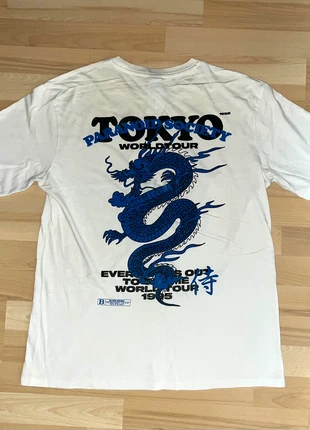 T-shirt oversize streetwear dragon bleu - Tokyo Paranoid Society, marke: New Yorker, zustand: Sehr gut, größe: M, 4,00 €, 4,90 € inklusive Vinted-Käuferschutz