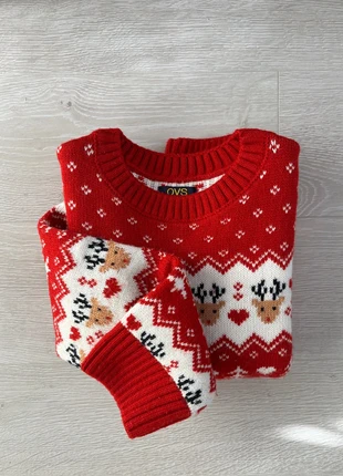 Maglione natalizio con renne bambino/a OVS kids, marque: OVS, état: Très bon état, taille: 9 ans / 134 cm, 8,00 €, 9,10 € Protection acheteurs incluse