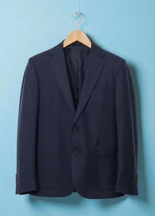 COS – Premium & Elegant Navy 100% Wool Men’s Blazer with Single-Breasted & Pockets – 48 🌟🎀, marque: COS, état: Très bon état, taille: 48, 59,90 €, 63,60 € Protection acheteurs incluse