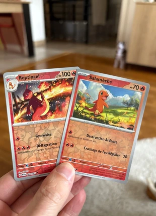 2 cartes Pokémon 151 Salameche et reptincel, brand: Pokémon, condition: New without tags, €1.00, €1.75 includes Buyer Protection