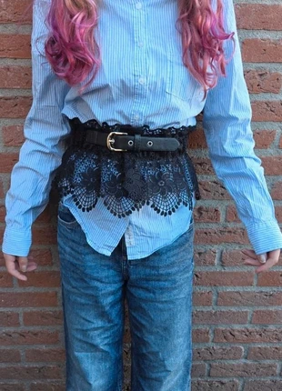 Kanten elastische zwarte riem maat XS-L, merk: Lolita, staat: Nieuw zonder prijskaartje, maat: Aanpasbaar, € 9,75, € 10,94 inclusief Kopersbescherming Pro