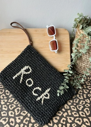 🖤 Pochette noire tressée Rock – 29 × 22 cm, marque: rock, état: Neuf sans étiquette, 16,00 €, 17,50 € Protection acheteurs incluse