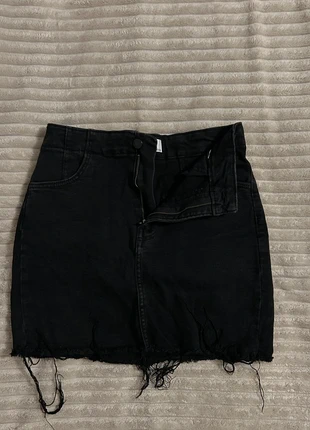 Mini jupe en jean noir, marque: Bershka, état: Très bon état, taille: M / 38 / 10, 6,00 €, 7,00 € Protection acheteurs incluse