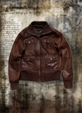 perfect vintage rare y2k grunge brown leather jacket, brand: Vintage Dressing, condizioni: Ottime, taglia: M, €40.00, €42.70 include la Protezione acquisti