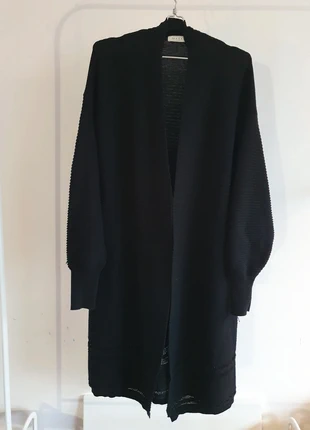 Black Masai long knitted vest cardigan balloon sleeves S altstyle witchy goth, merk: Masai, staat: Heel goed, maat: S / 36 / 8, € 20,00, € 21,70 inclusief Kopersbescherming