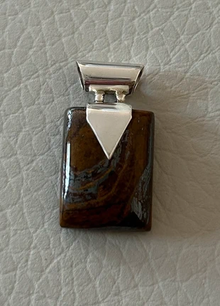 925 sterling silver and iron tigers eye pendant, brand: Silver, condition: New without tags, £18.00, £19.60 includes Buyer Protection