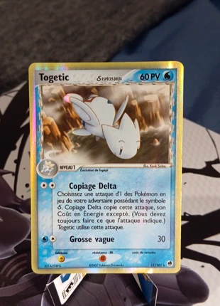 Togetic espèce delta 11/101 bloc ex île des dragons, marke: Pokémon, zustand: Sehr gut, 18,00 €, 19,60 € inklusive Vinted-Käuferschutz