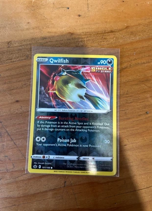101/198 Qwilfish - Reverse Holo - Chilling Reign, brand: Pokémon, condition: New without tags, £1.50, £2.28 includes Buyer Protection