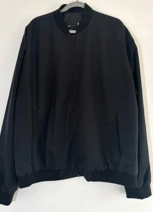 ASOS Design Black Bomber Jacket 2XL • Oversized Lightweight Zip Jacket • Streetwear Minimalist, brand: ASOS Design, condition: Good, size: XXL, £4.00, £4.90 includes Buyer Protection