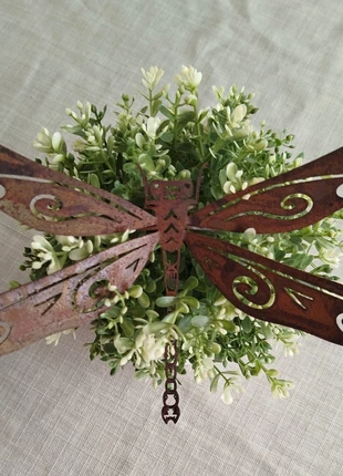 Décoration de jardin -libellule en métal effet rouillé, staat: Nieuw zonder prijskaartje, € 6,90, € 7,95 inclusief Kopersbescherming