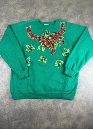 Sweat Pull Crewneck Vintage 80/90 s Vert  Taille XL, brand: Vintage Dressing, condition: Very good, size: XL / 42 / 14, €12.00, €13.30 includes Buyer Protection Pro