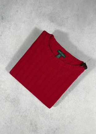 Pull Cable Knit Round Neck Ralph Lauren - Cranberry Red - Woman - XL - 60% cotton / Torsadé Col Rond, marca: Ralph Lauren, estado: Muito bom, tamanho: XL / 42 / 14, €24.90, €26.85 inclui Proteção do Comprador