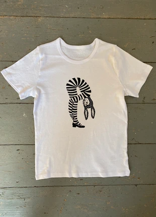 White printed tee size 8-10, condition: New with tags, size: S / UK 8-10, £16.00, £17.50 includes Buyer Protection Pro