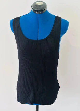 Débardeur noir côtelé – Esmara – Taille M, marque: Esmara, état: Très bon état, taille: M / 38 / 10, 7,00 €, 8,05 € Protection acheteurs (Pro) incluse