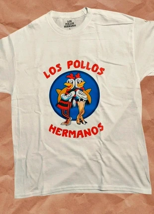 Los Pollos Hermanos T-Shirt Front Graphic Print Size L – White ., brand: Los Pollos Hermanos, condizioni: Nuovo senza cartellino, taglia: L, €14.99, €16.44 include la Protezione acquisti