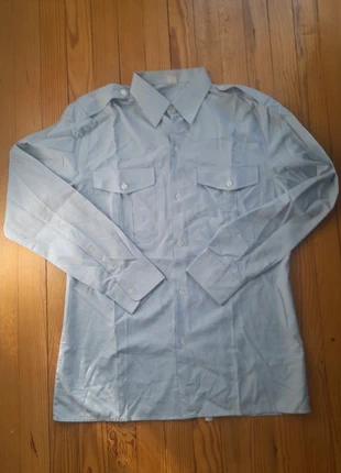 Chemise militaire vintage chambray, marque: Armée de Terre, état: Très bon état, taille: 40 cm, 5,90 €, 6,90 € Protection acheteurs incluse