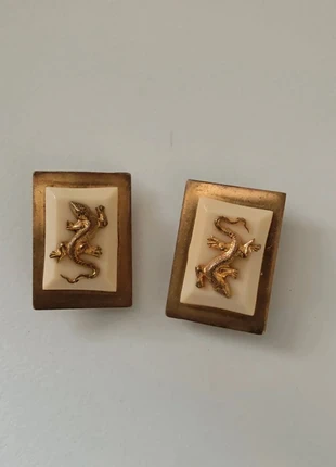 Boucles d'oreilles lézard art déco bakélite, marque: artdeco année 30., état: Bon état, 35,00 €, 37,45 € Protection acheteurs (Pro) incluse