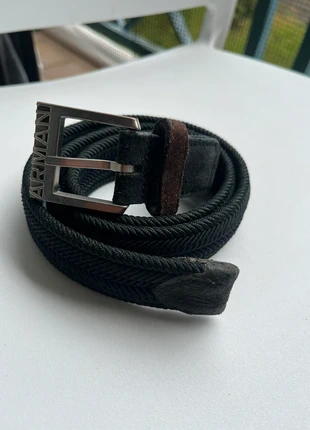 Ceinture Armani Junior made in Italy ajustable vert foncé kaki bleu marine blue navy green, brand: Armani Junior, condition: Very good, size: Adjustable, €15.00, €16.45 includes Buyer Protection